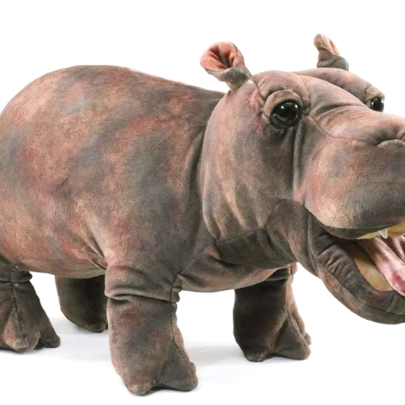 thumbnail image 2 of Folkmanis NCIS Bert The Farting Hippo Hand Puppet Plush Works - No Collar | #4595854527 2 of 10